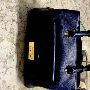 Beautiful Navy Michael KORS bag three storages areas. Tags still attach.